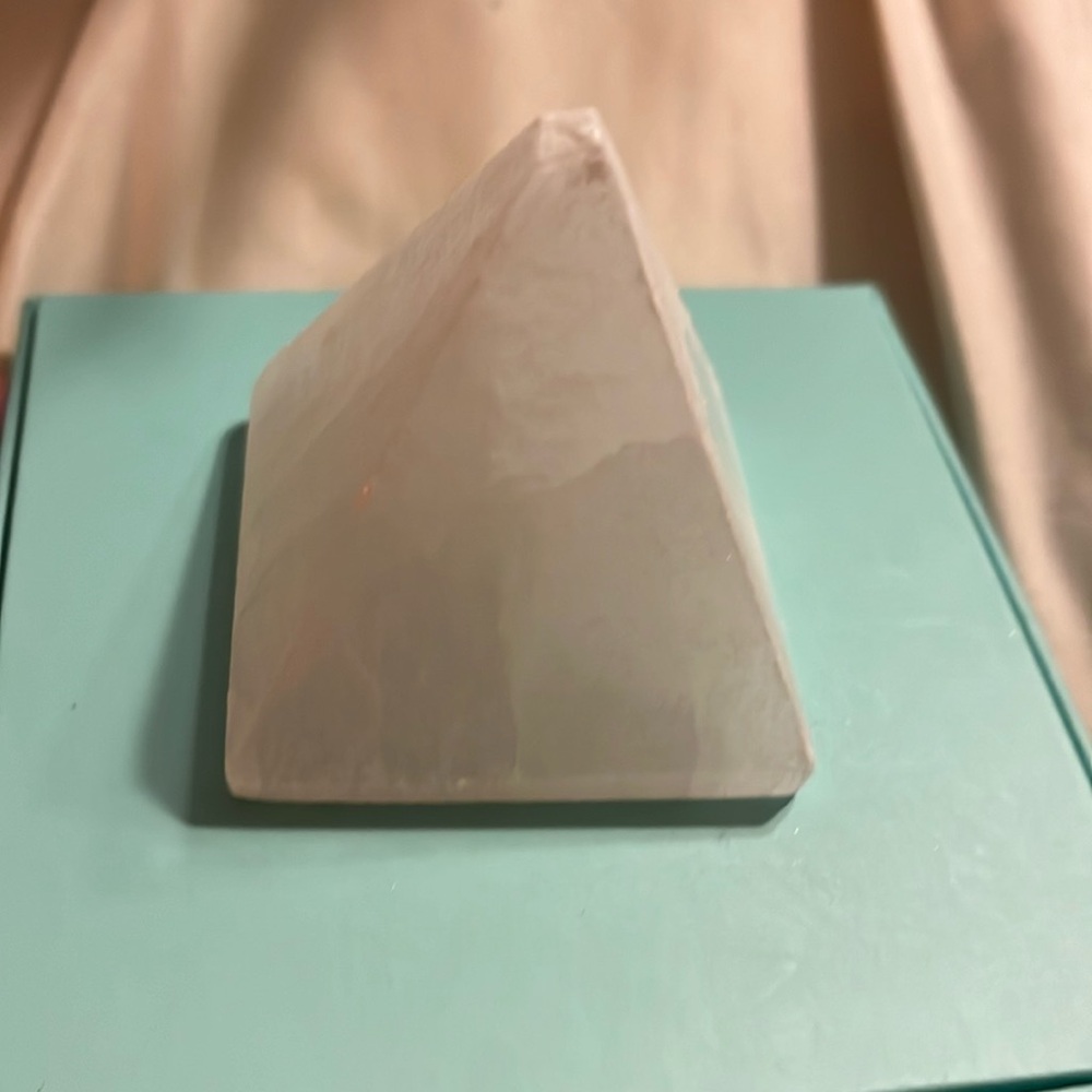 Selenite pyramid